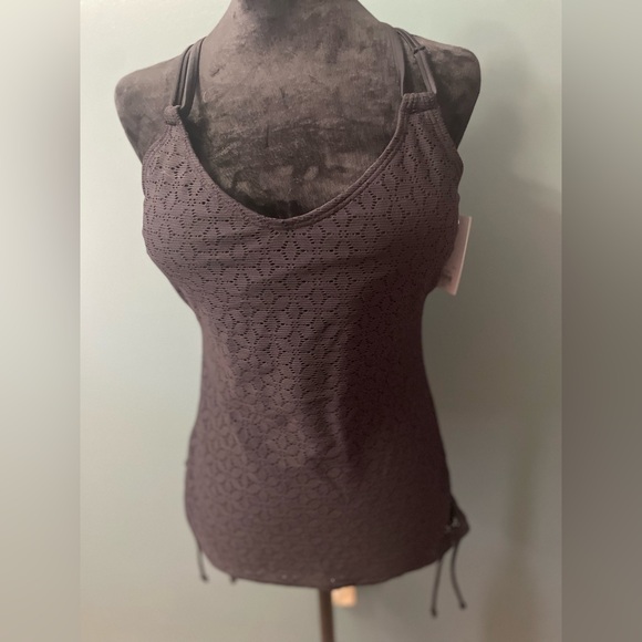 Scoop Neck Crochet Tankini - Picture 2 of 7